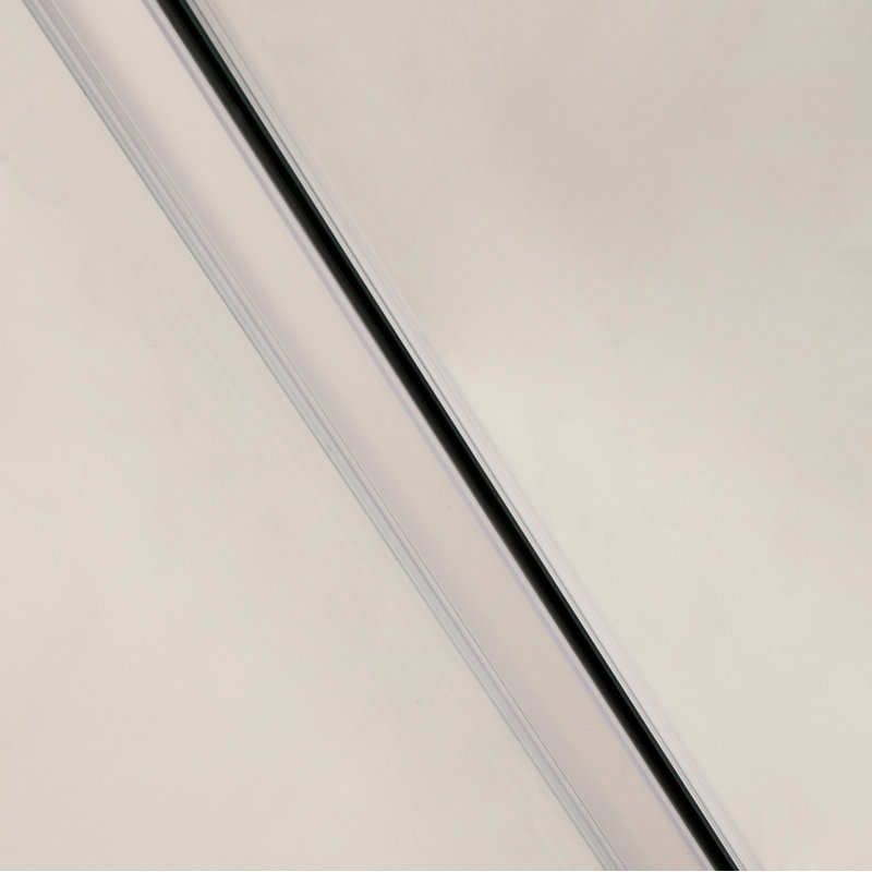 48"W x 76"H Chrome Sliding Shower Door with Tempered Glass
