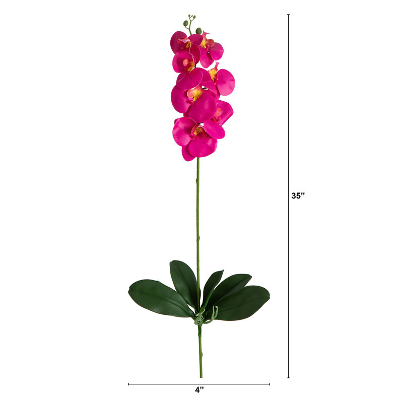 35 po Tiges de fleurs d'orchidées artificielles, ensemble de 3, Beauté