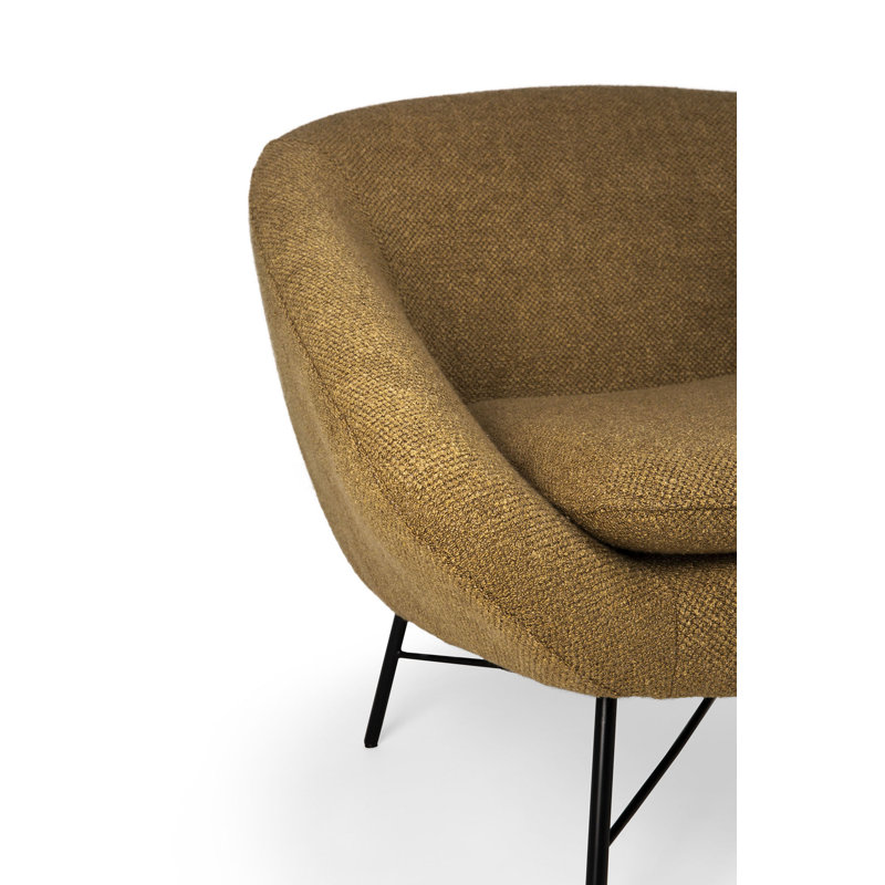 Barrow Barrel Chair, Ginger Polyester Blend