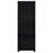 Sandlin Black 3-Shelf Engineered Wood Media Tower-1727341426