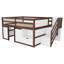 Lit de rangement avec cadre en bois aggloméré, chambre d'enfant moderne peu encombrante