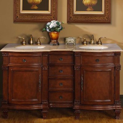 Ensemble de meuble-lavabo double 60 po Hartell