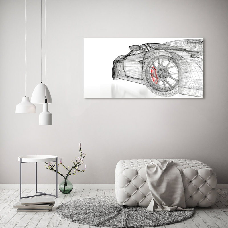 Car Grid - Wrapped Canvas Art Prints