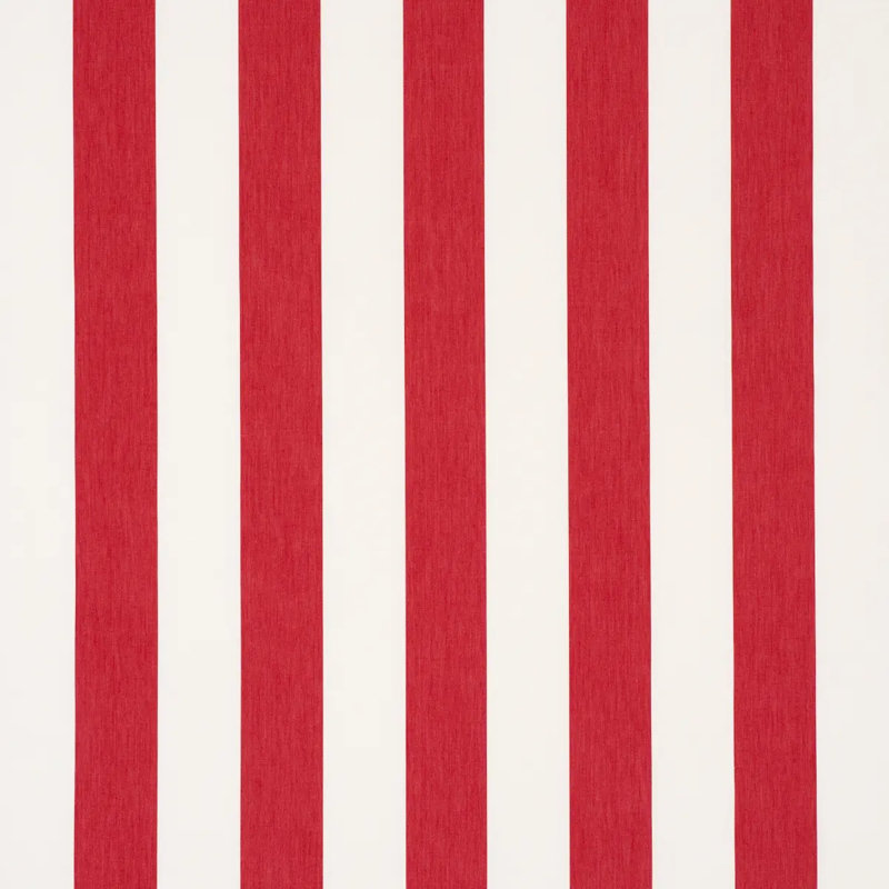 Andy Stripe Fabric, Red