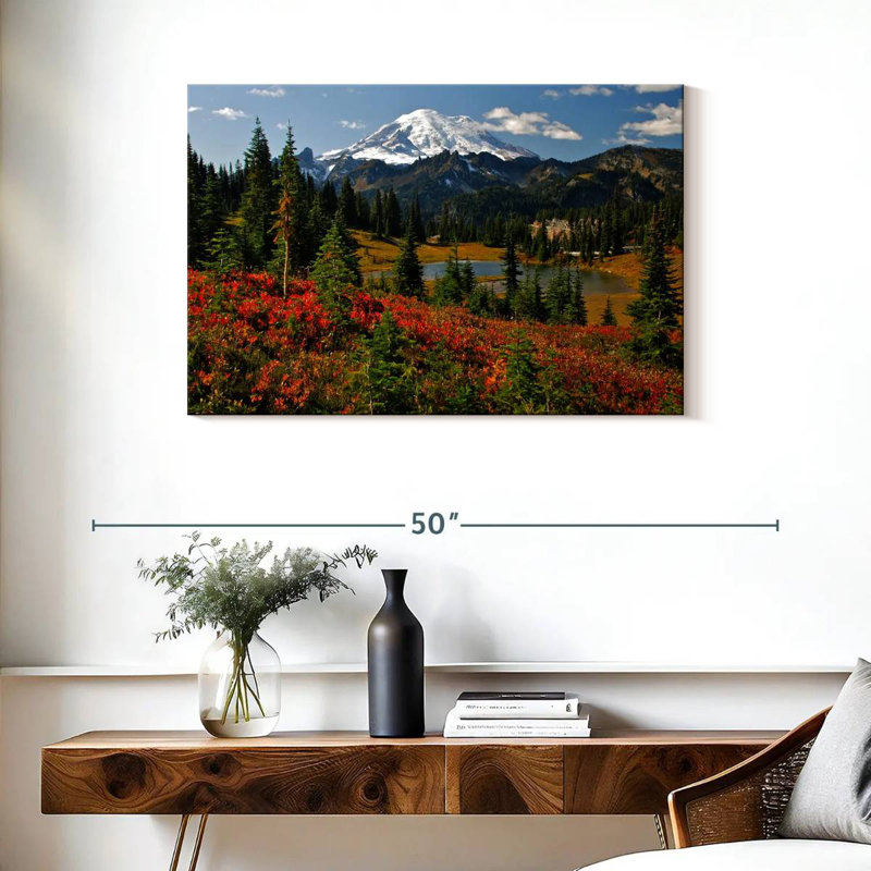 Alvord Mt. Rainier, teintes d'automne, H 24 po x l 36 po