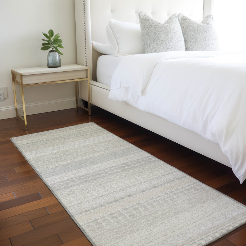 Tapis intérieur / extérieur Jazlynn, Tapis de couloir 2 pi 3 po x 7 pi 6 po