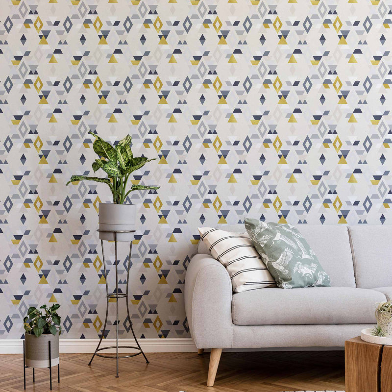 Peel & Stick Geometric Tile, 126" L x 24" W