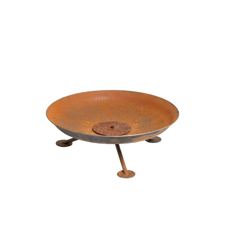 Alta Round Wood Burning Fire Pit, 30cm H x 67cm W x 67cm D