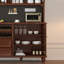 Buffet en bois manufacturé et brun rougeâtre