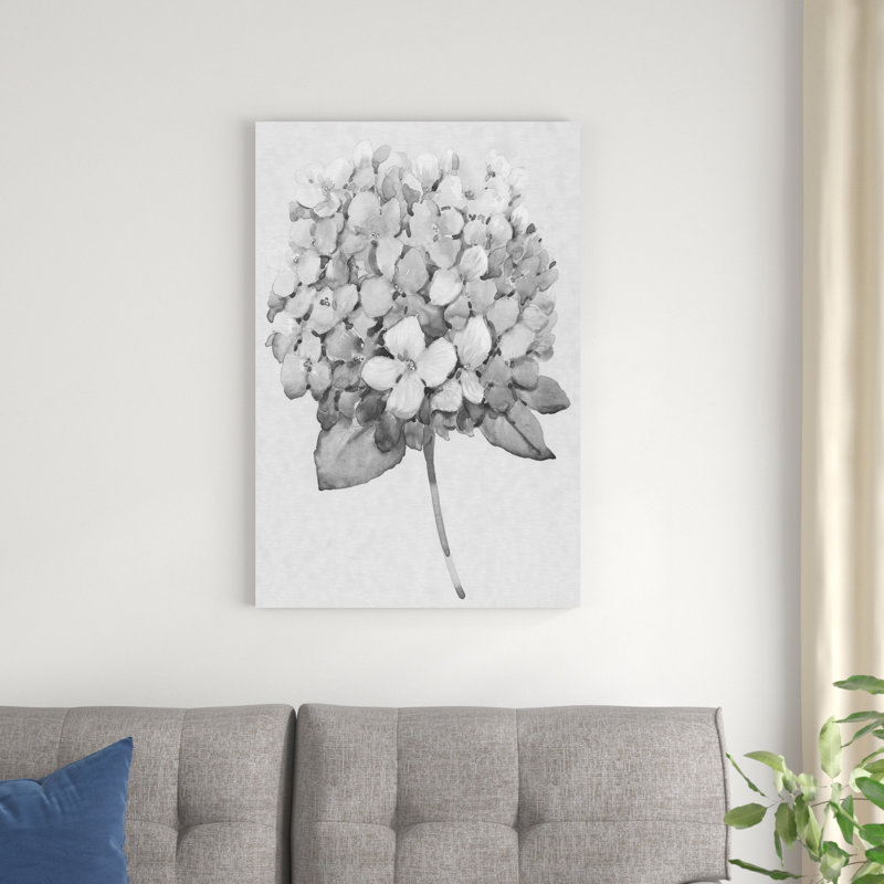 Silvertone floral II, H 36 po x l 24 po
