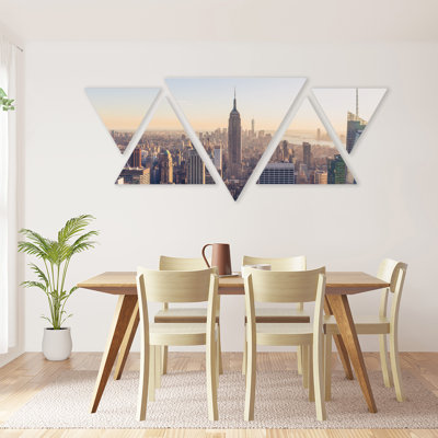 Ny - 5 Piece Print on MDF