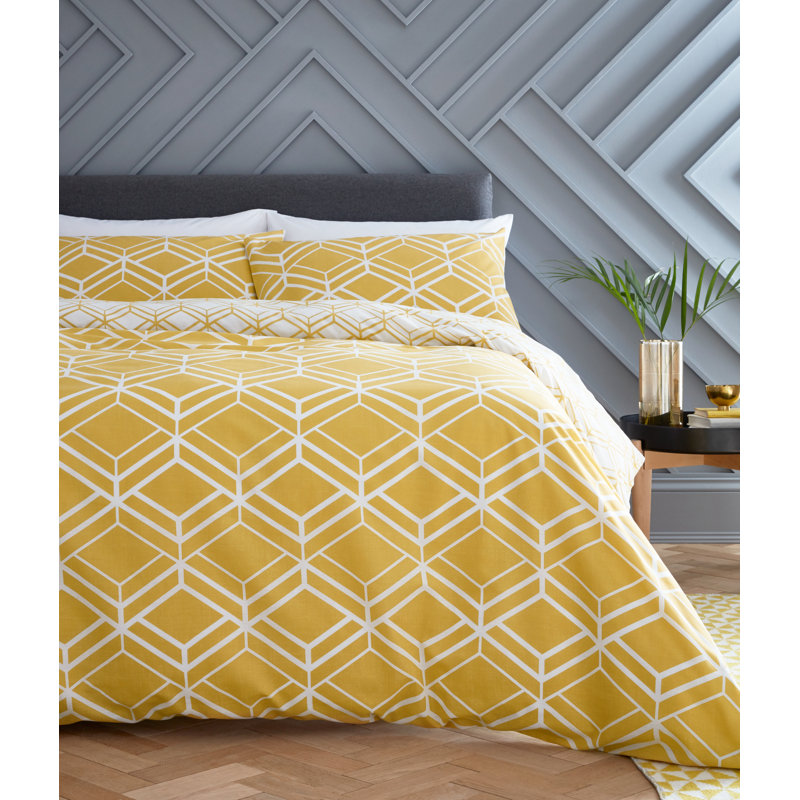 Network Geo Duvet Cover Set, 220 x 230cm Duvet Cover + 2 Standard Pillowcases