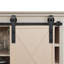 Ensemble de quincaillerie de porte de grange coulissante simple standard Rustic-53923381
