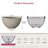 17 in. Large Stone Gray Concrete Round Planter / Pot Lightweight Planter Bowl with Drainage Holes for Indoor & Outdooe-338637377-338637378
