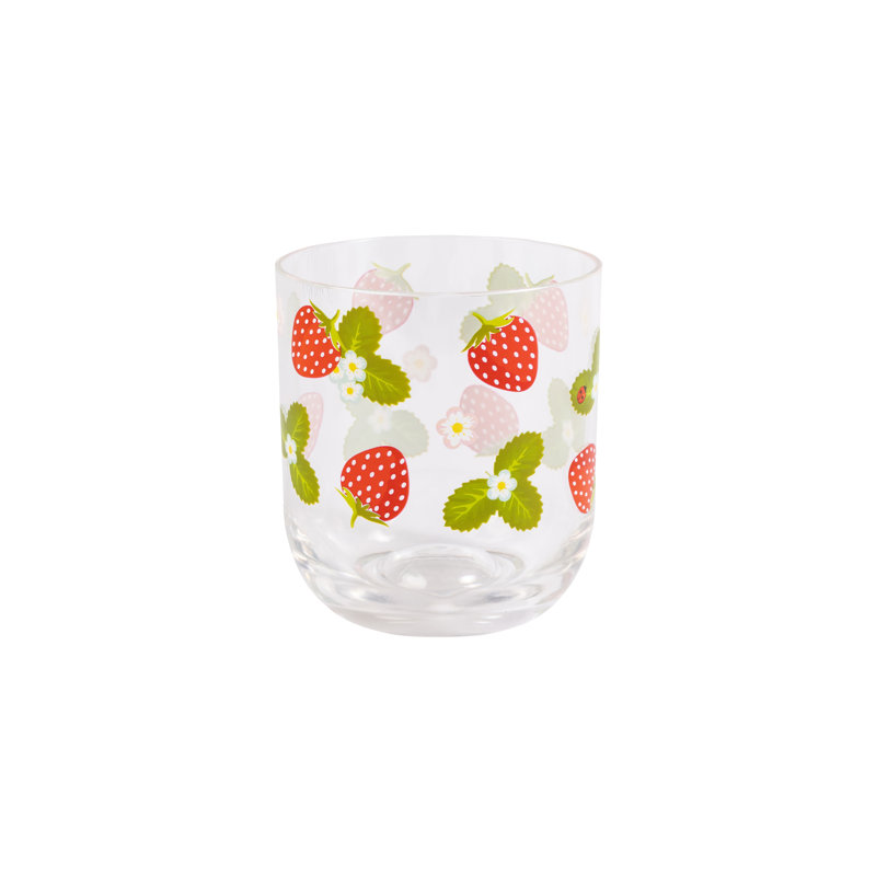 Strawberries & Cream Decorated Picnic Tumbler