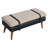 Solid Wood Bench with Nailhead Trim-796138021