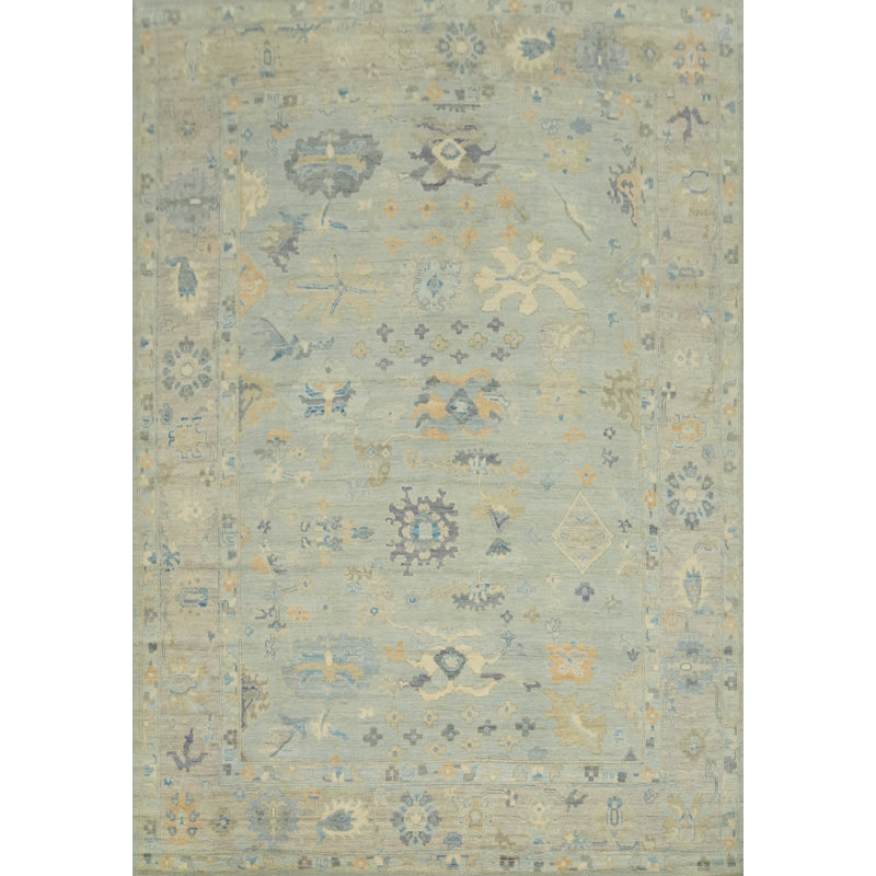 Tapis turc Oushak en laine 9x12