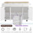 Rolling Fluted Kitchen Island With Drop Leaf, Power Outlet, 4 Doors, 3 Drawers, Curved Edge And Spice Rack