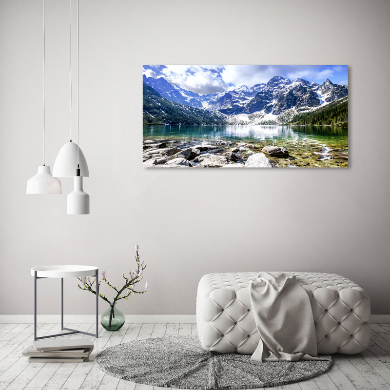 Sea Eye Of The Tatra Mountains - No Frame Print on Canvas