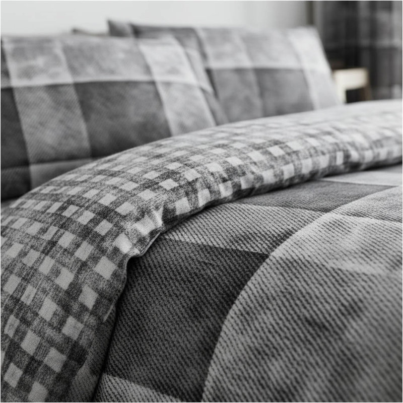 No Pattern Duvet Cover with Pillowcases Included