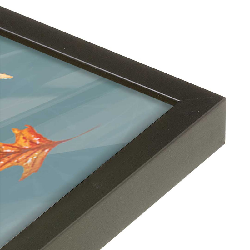 «Fall Rabbit» par Elizabeth Tyndall, reproduction d'art, L 30 x H 40, Noir, Impression encadrée