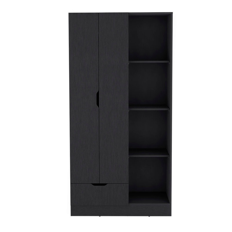 Armoire, chambre à coucher, noir