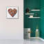 «Flower Heart» par Rey Klimt, art mural sur toile