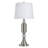 Steel Table Lamp - Brushed Steel