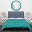 Turquoise Damask - Abstract Duvet Cover Set - Microfiber Polyester