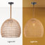 Luminaires suspendus en rotin et osier en bambou, lanterne en bambou pour salon, salon de thé et café-233570533
