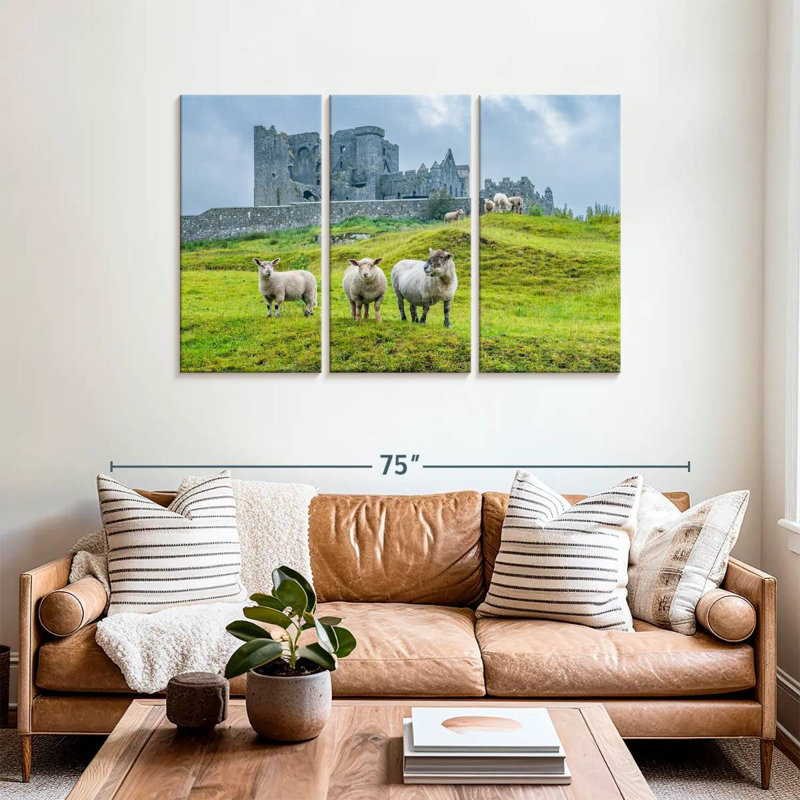 Brampt roche de mouton Cashel, H 36 po x l 57 po