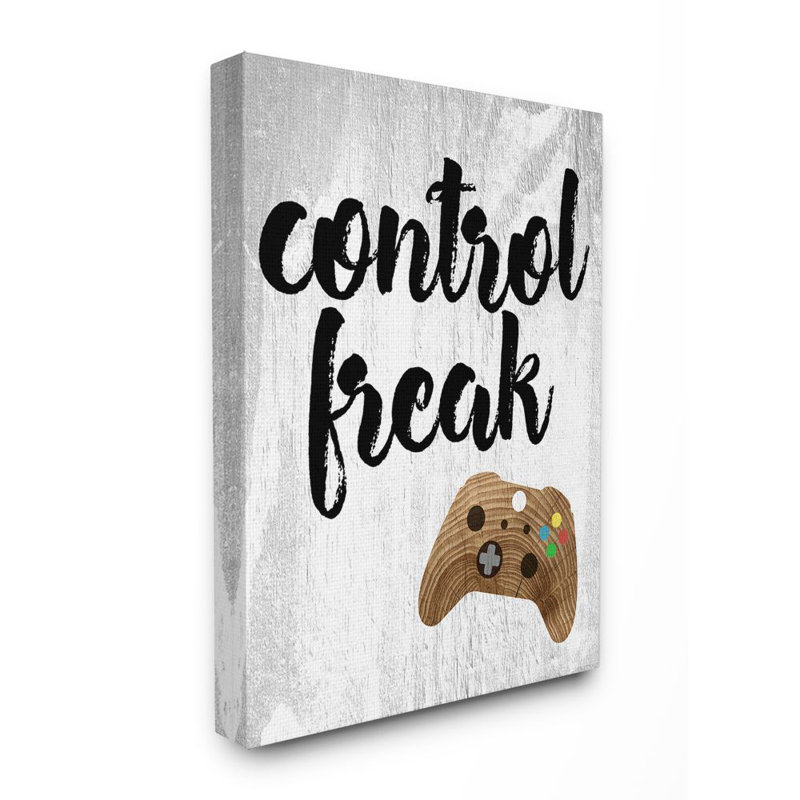 Décoration murale en bois control freak Seeger, Toile tendue, H 20 po x l 16 po x P 1,5 po