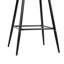 Swivel Upholstered Counter Stool with Metal Frame