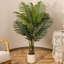 Faux palmier Albee en pot de fleurs blanc, faux palmier vert, faux arbre pour la décoration intérieure-848270643