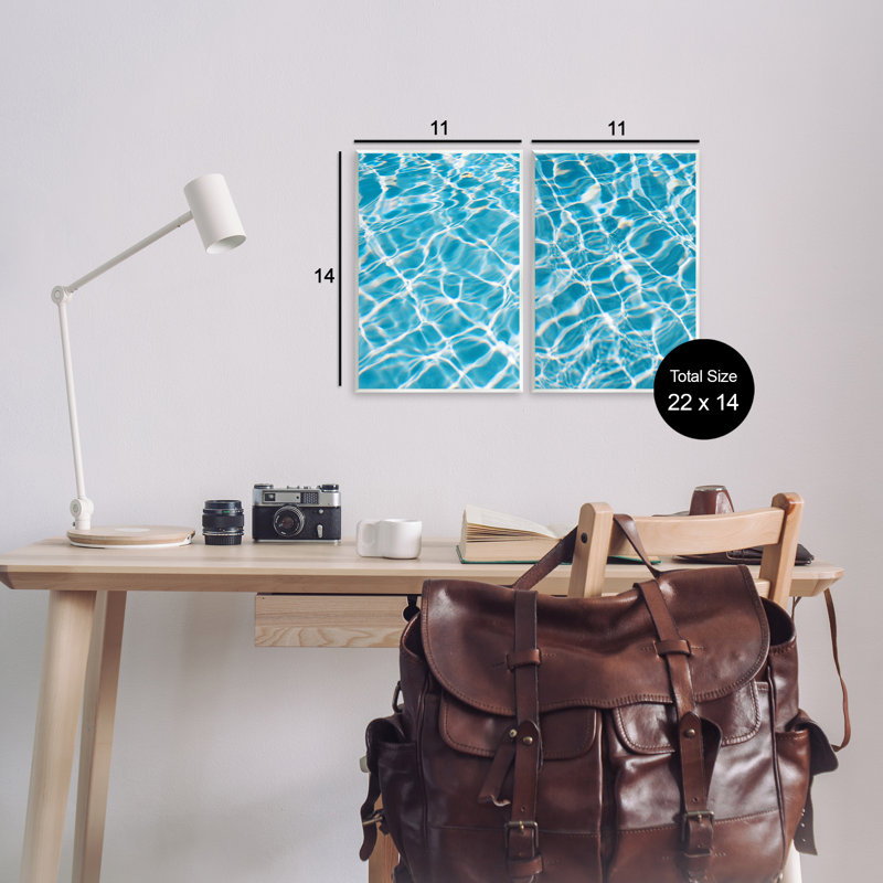 «Wel Weling Pool Water», ensemble de 2 plaques murales par Justine Milton