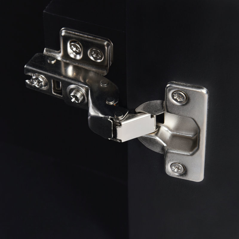 Meuble-lavabo 30 po avec comptoir en céramique, Noir