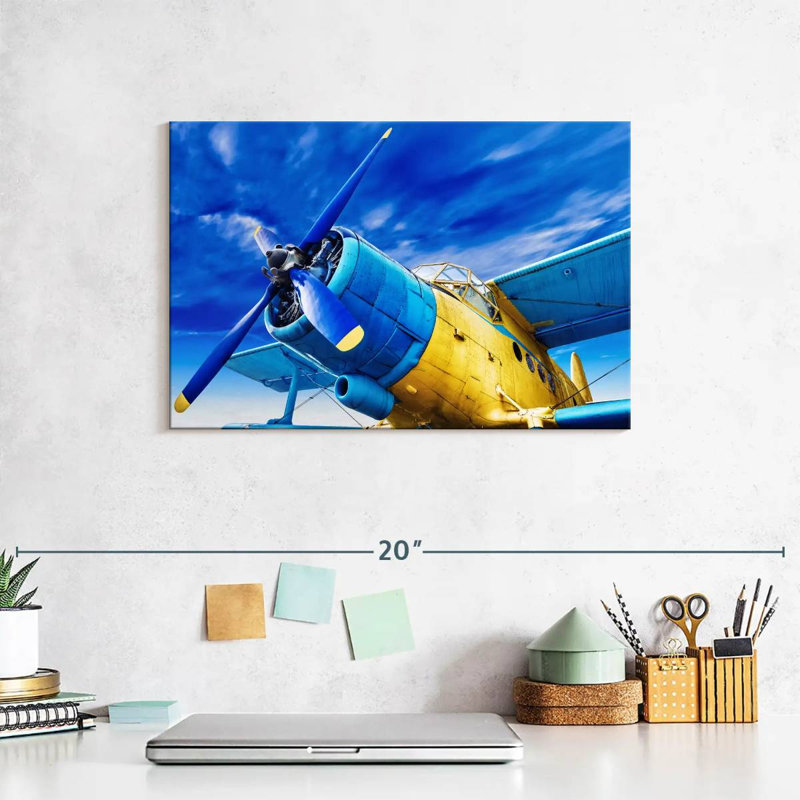 Mehar Funky Airplane, 8" H x 12" W