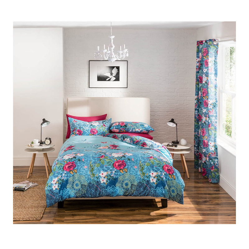 Floral Garden Single Curtain Panel