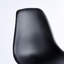 Chaise NOIR, ensemble de 4, pieds KD, siège en plastique