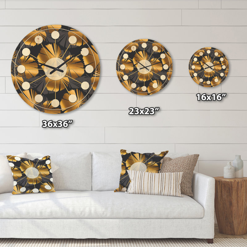 Horloge murale Palm Leaves III, Grand