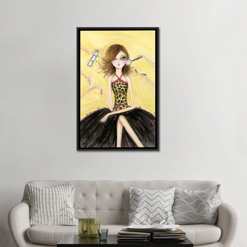 «Fort Hamilton» par Bella Pilar, reproduction sur toile, H 26 po x l 18 po x P 1,5 po, Toile encadrée noire, Pas de tapis
