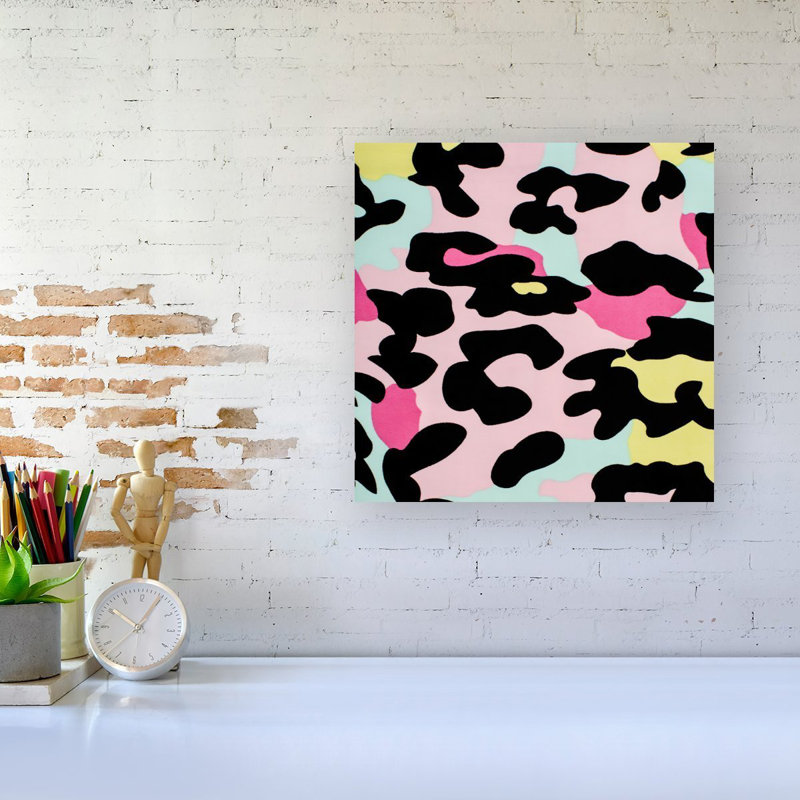 Colourful Leopard - Wrapped Canvas Print