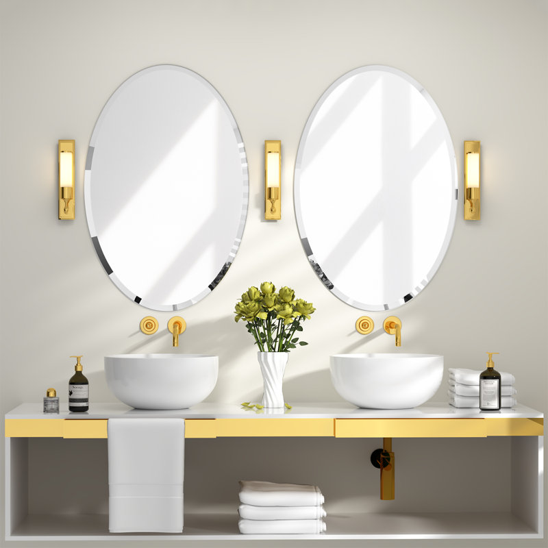 Miroir de salle de bain Annabellee, 27,6 po x 19,7 po