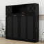 Lit escamotable multiusage avec armoires de rangement-651254749