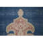 Tapis traditionnel rétro bleu 9 x 12