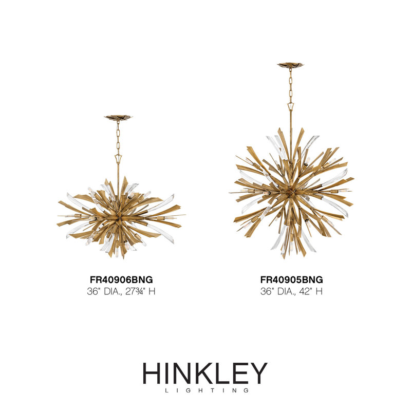 Vida 13 - Light Sputnik Sphere Chandelier, 42"H x 36"W x 36"D