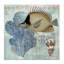 Art mural sur toile rétro de style vie marine, design par Susan Arnot-649404070