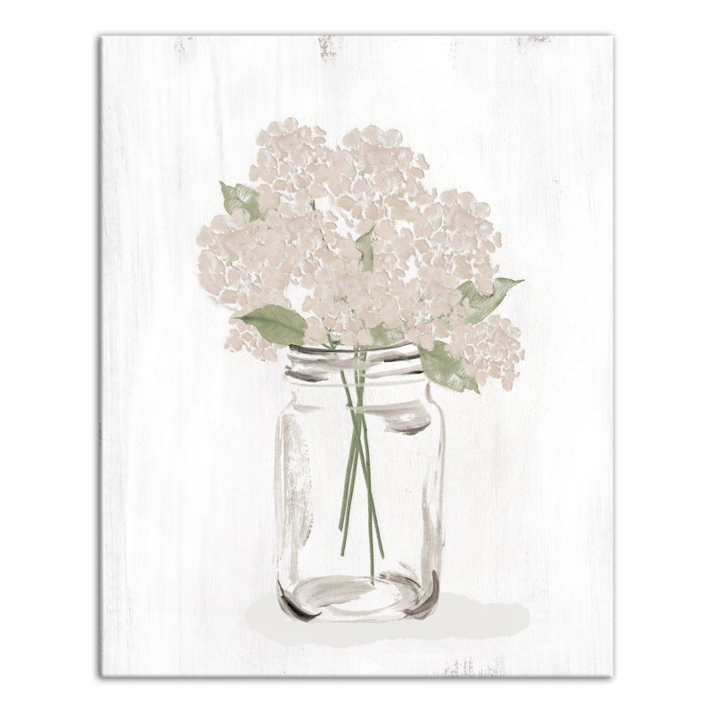 " Hydrangea Still Life " Painting Print, 20" H x 16" W x 1.25" D