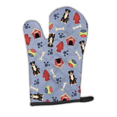 Caroline's Treasures Dog House Polyester Oven Mitt