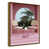 Toile avec cadre flottant or